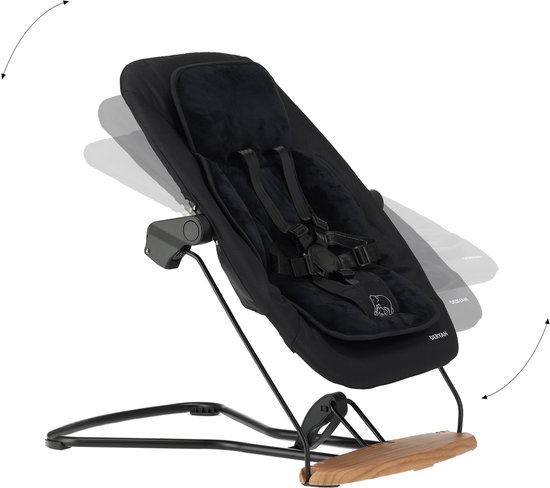 Deryan Curve Luxe Kinderstoel - Inclusief Wipstoel & Inlegkussen- Newborn Set - Meegroei Kinderstoel - Houtlook van Deryan — afbeelding 3