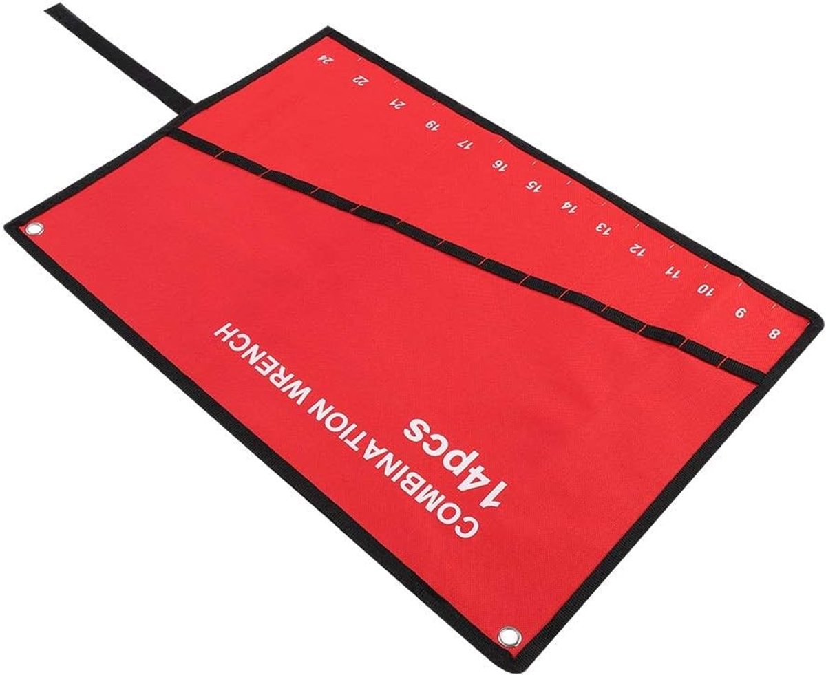 Dailygoods- Gereedschapsrol Hoogwaardige Canvas - Gereedschapstas - Toolrol - Opbergtas - Lichtgewicht - Handig voor DIY - Gereedschapszak