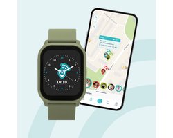 One2track Connect YOU Groen | GPS horloge voor kinderen | Videobel in HD, voeg vriendjes toe en zie altijd waar je kind is met de leukste smartwatch voor kinderen