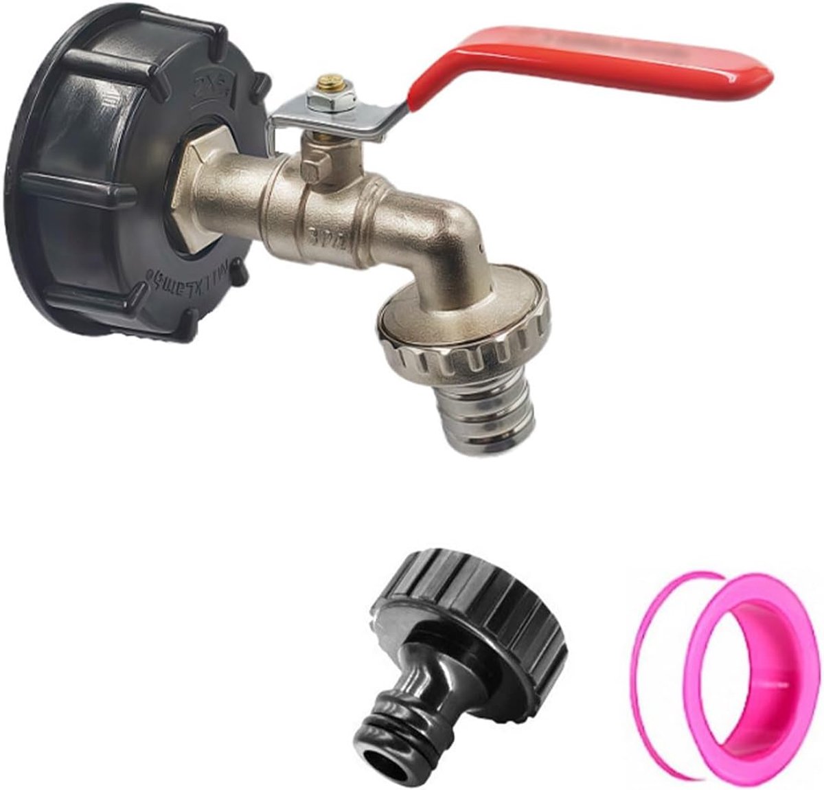 IBC kraan 1000L - 3/4 inch aansluiting - corrosiebestendig materiaal - duurzaam en frost-bestendig - ShopVlot