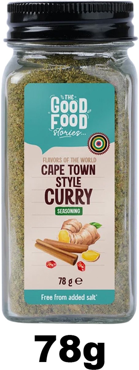 Cape Town Curry Kruidenmix - 78 g - vrij van toegevoegd zout - The Good Food Stories (TGFS)
