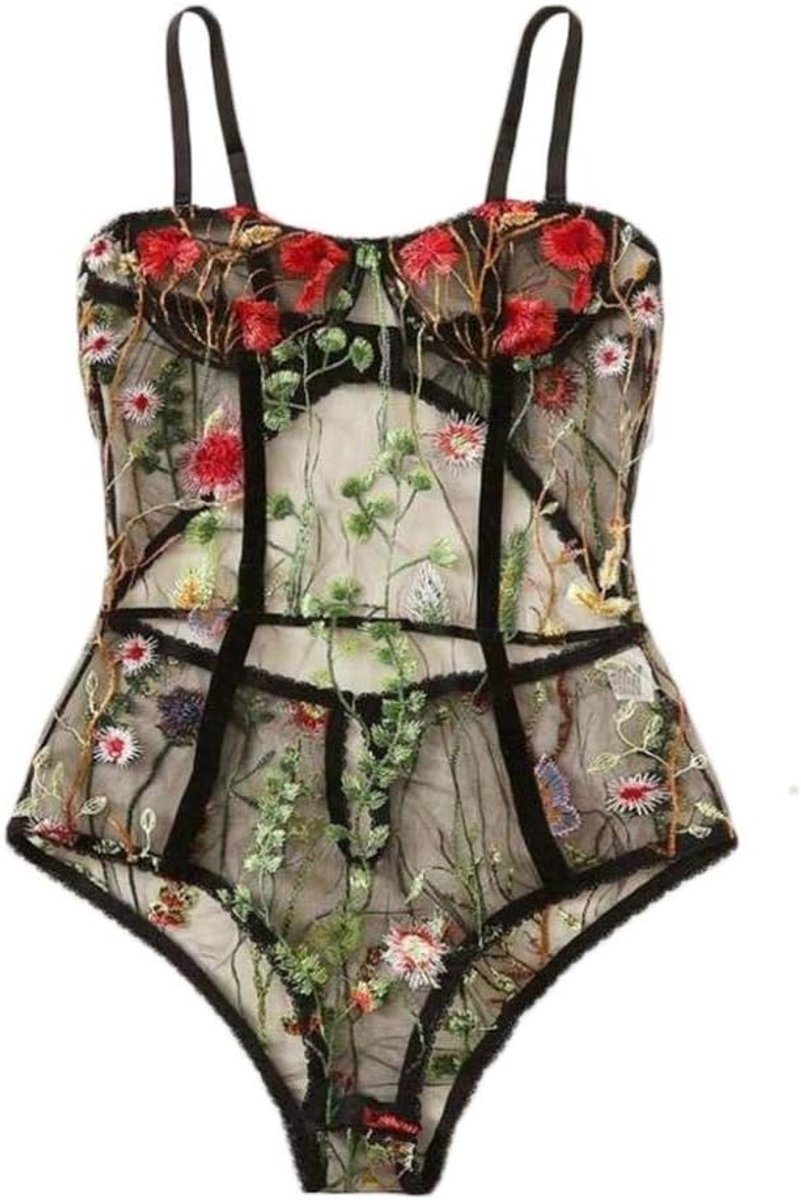 Erotische Lingerie Porno Nachtkleding Vrouwen Sexy Kant Hol Backless Ondergoed Borduurwerk Kostuum