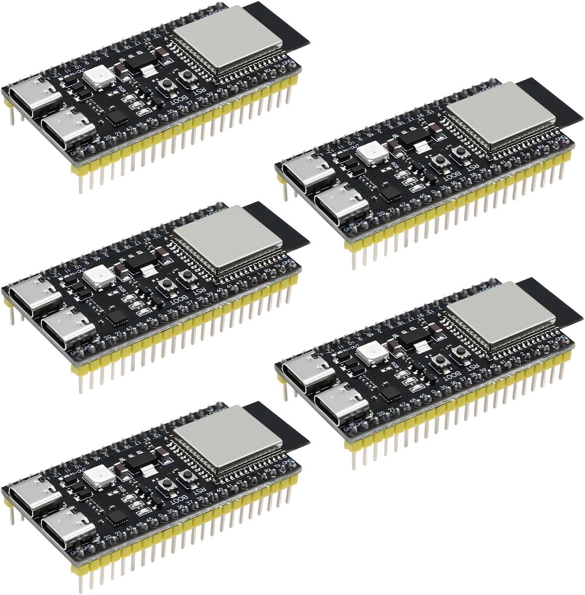 ESP32-S3 ontwikkelboard AYWHP 3 stuks ESP32 S3 ESP32-S3-DevKitC modules met energiebesparende MCU WROOM-1-N16R8, dual-mode wifi en Type-C bluetooth-aansluiting, compatibel met Arduino