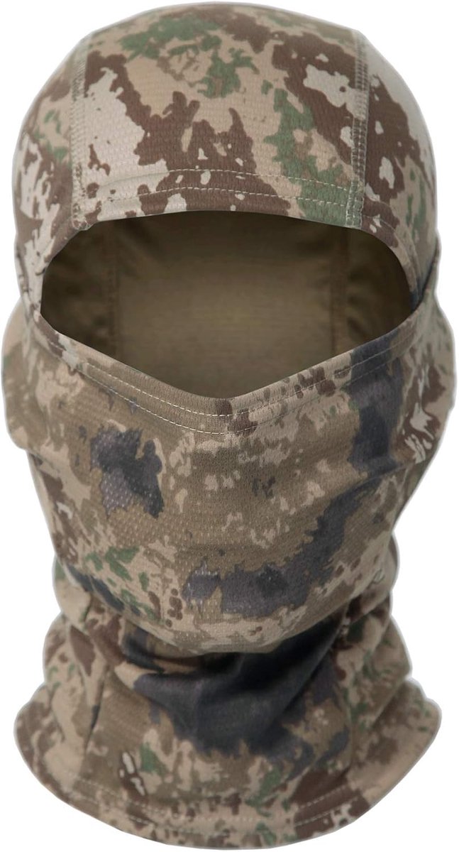Bivakmuts, uv-bescherming, bivakmuts, tactische bivakmuts, bivakmuts, voor heren, dames, outdoorsport, jacht, fietsen, motorrijden, skisport, camouflage