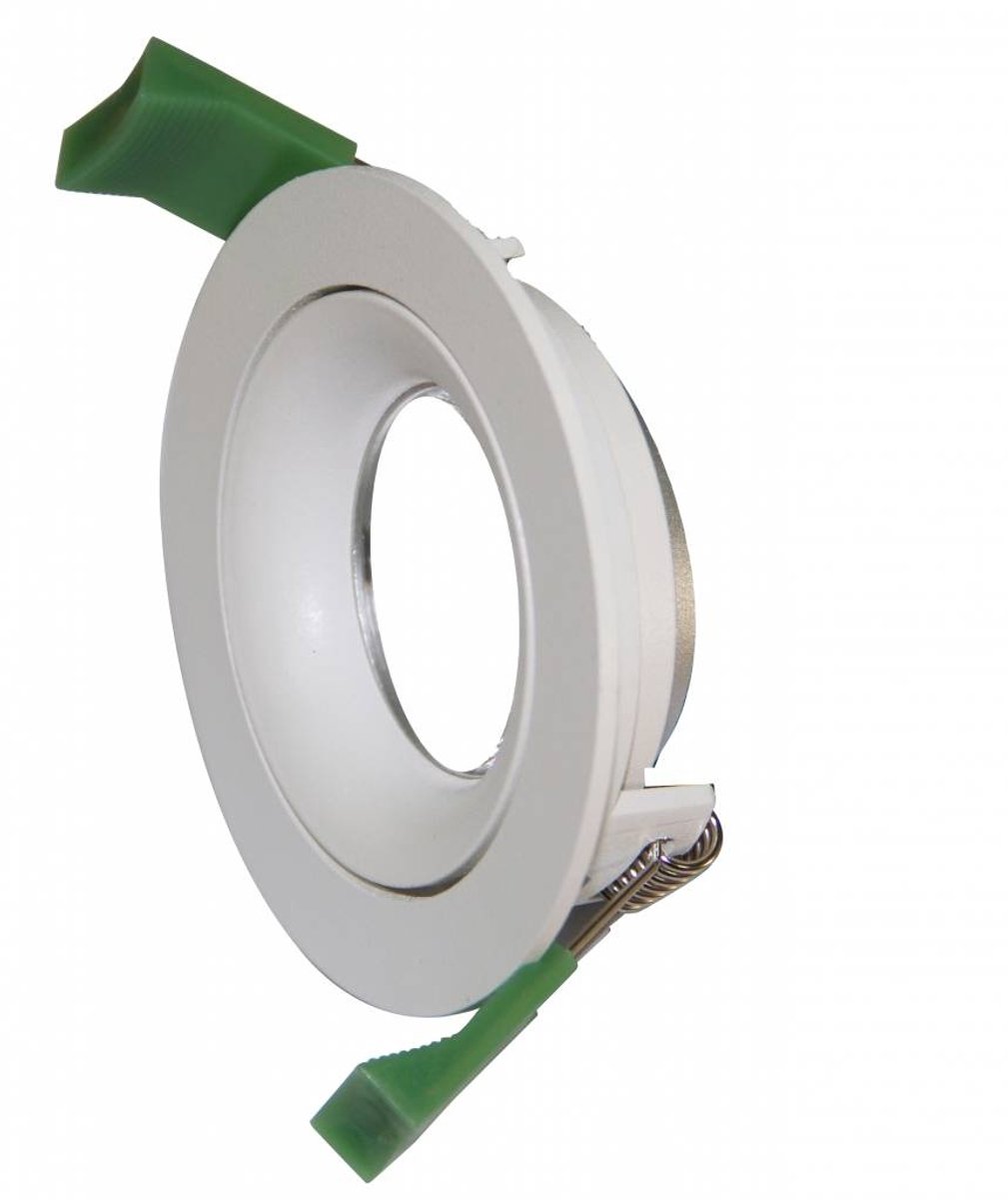 Tetiz inbouwspot zwart, aluminium, diameter 85mm, hoogte 25mm, inbouwopening 75mm, voor GU10 of losse LED module