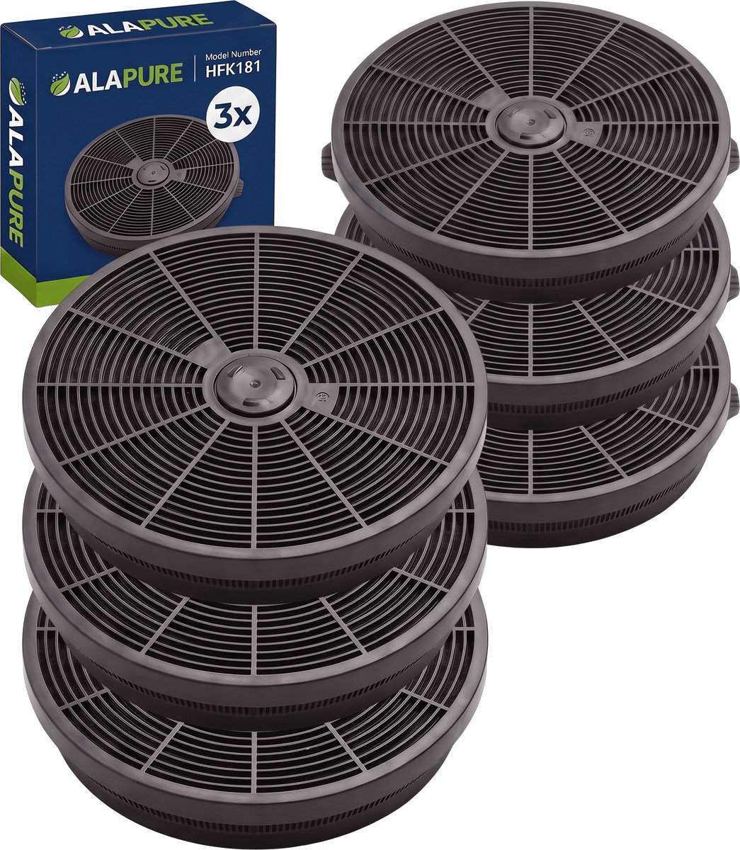 3x Koolstoffilter voor V-Zug H40437 / H4.0437 (2St.)