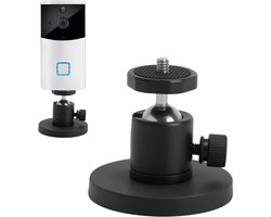 Wandhouder, compatibel met Ring Stick Up Cam/Pro/Plus/2/3/Outdoor Camera/Eufy/Arlo camera, bewakingscamera, 15 kg, sterke magneetkracht, 360° verstelbare camera, wandhouder zonder boren