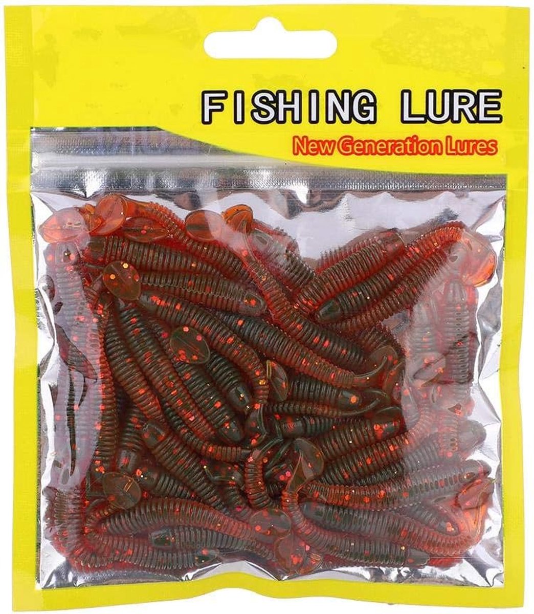 Zacht plastic kunstaas T-staart grub aas visgerei accessoire voor zoutwater en zoetwatervissen (#9)