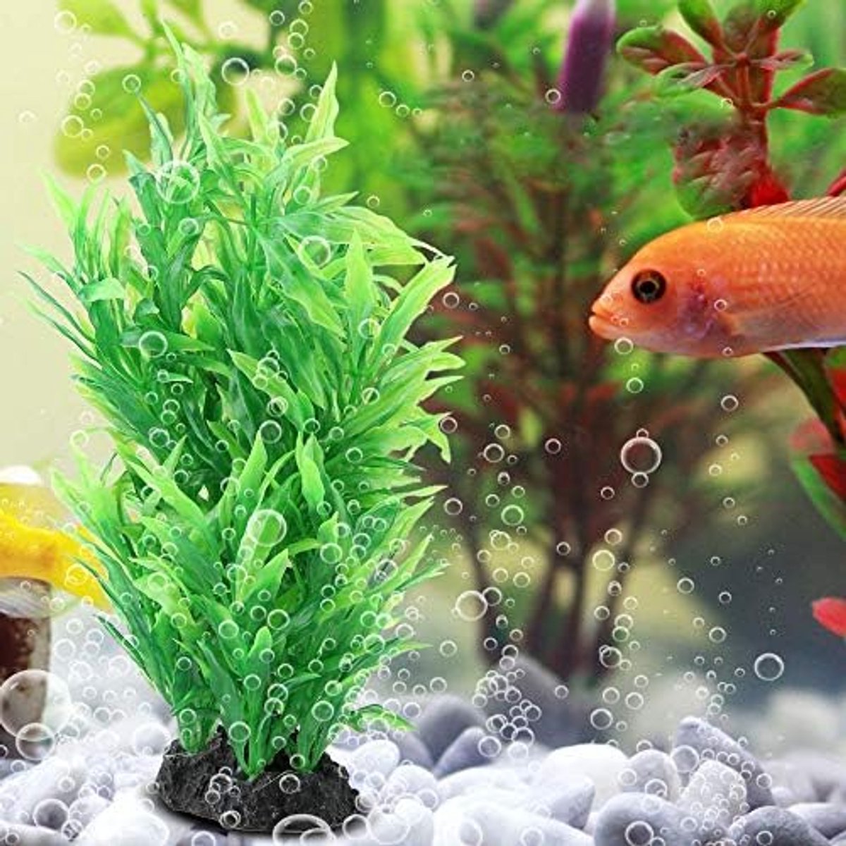 Aquariumplanten Aquarium Decoratie Waterwater Groen Gras Landschap Ornament Verbergplaats