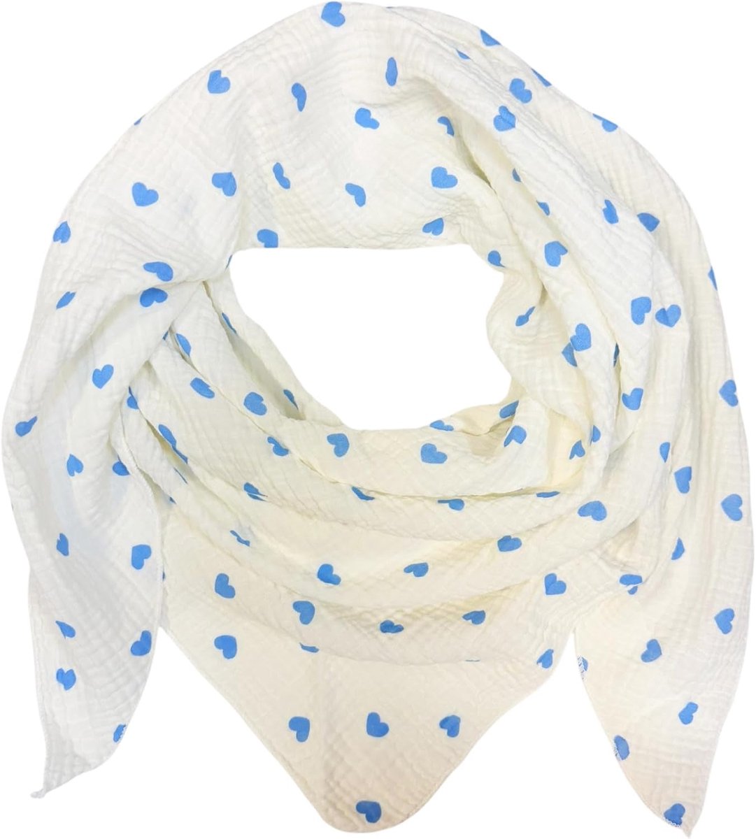 Driehoek gebreide sjaal regenboog hart lente sjaal 100% katoen Made in Italy Fashion doek driehoekige sjaal stola herfst lente doek kleurverloop hart regenboog