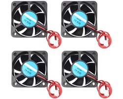 4 stuks 5020 DC 24V stille koelventilator 50 x 50 x 20 mm computer CPU-systeem koellichaam borstelloze ventilator met 2-pins aansluiting voor 3D Printer PC CPU computerkasten