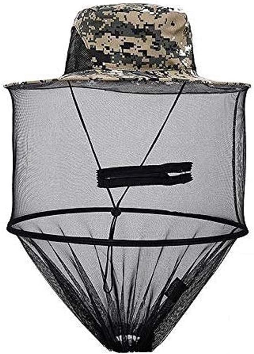 Vishoed muskietenbescherming, outdoor hoofdbescherming en gezichtsbescherming nethoed