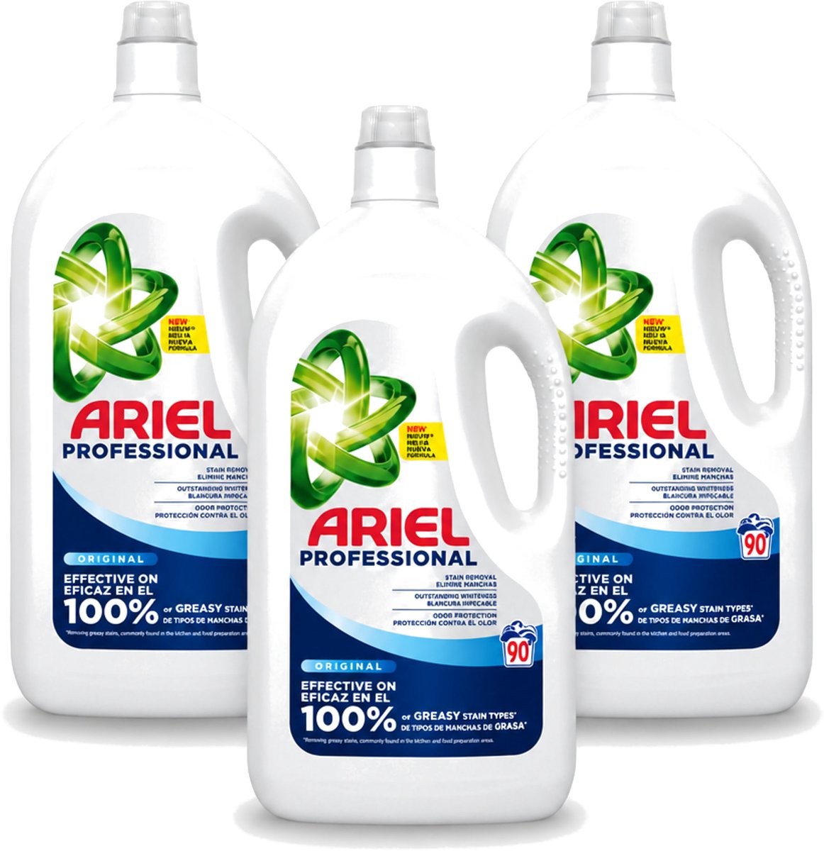 3 x Ariel – Vloeibaar Wasmiddel – Professional Regular - 90 wasbeurten - 4,05 L - Voordeelverpakking - 3 stuks