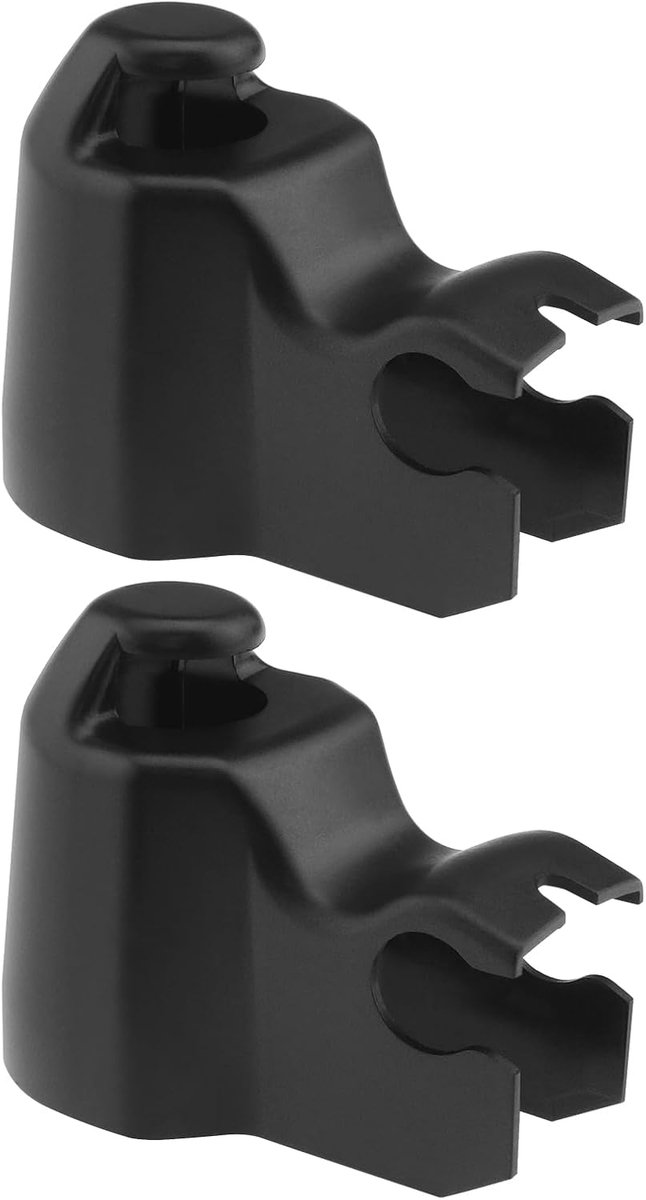 2 STKS Auto Achter Ruitenwisser Arm Cover Cap 3A0955435 Compatibel met Transporter T4 Automotive Ruitenwisser Onderdelen Plastic Zwart