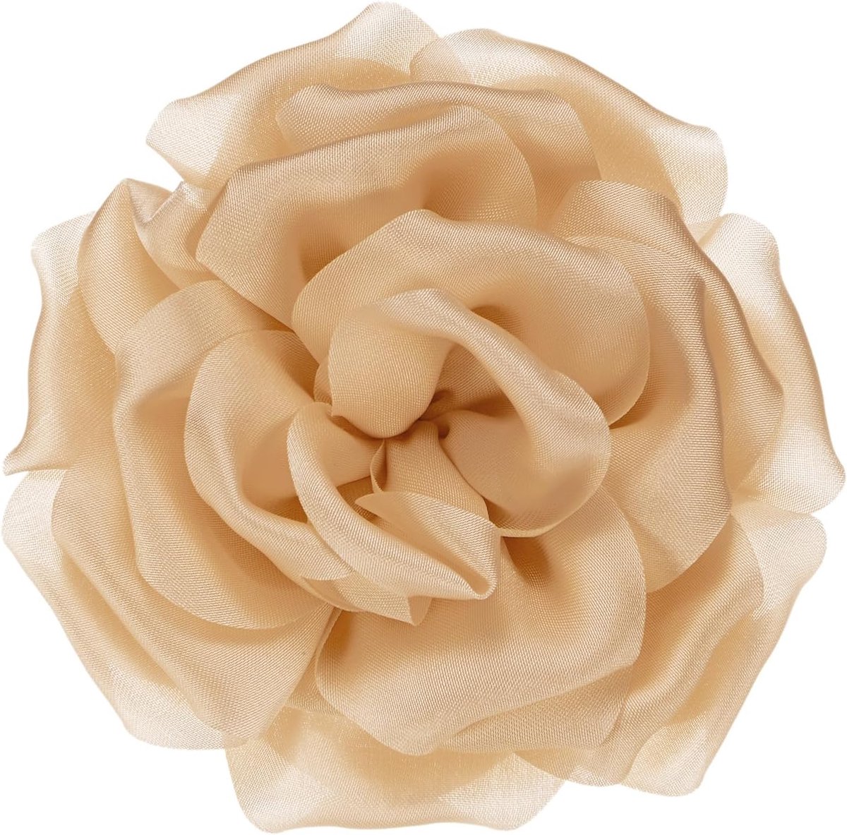 Broches Voor Vrouwen, Handgemaakte Reversspeldjes Sierlijke Satijn Stof Grote Pioen Haar Bloemen Clips