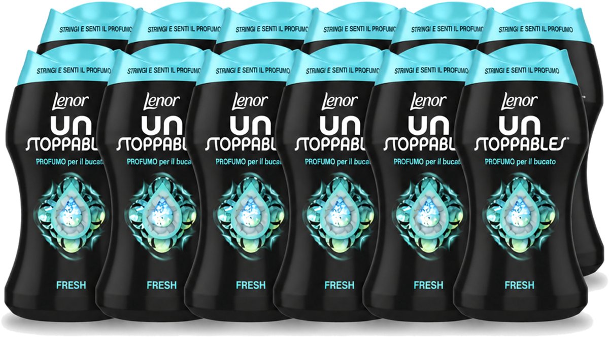 12 x Lenor Unstoppables – Geurbooster – Fresh - 10 Wasbeurten - 140 g - Voordeelverpakking - 12 stuks