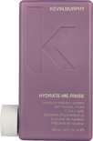 KEVIN.MURPHY HYDRATE-ME.RINSE soin démêlant dans une bouteille violette avec un bouchon blanc.