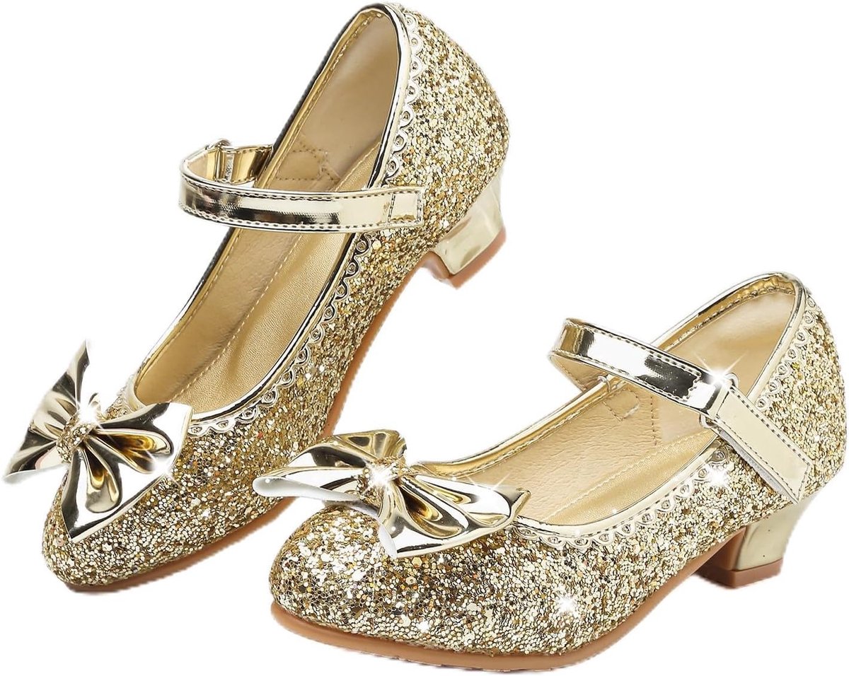 Schoenen meisjes glitter Mary Jane lage hakken sandaal peuters pailletten feest bruiloft verjaardag prom cosplay schoen ballet aankleden