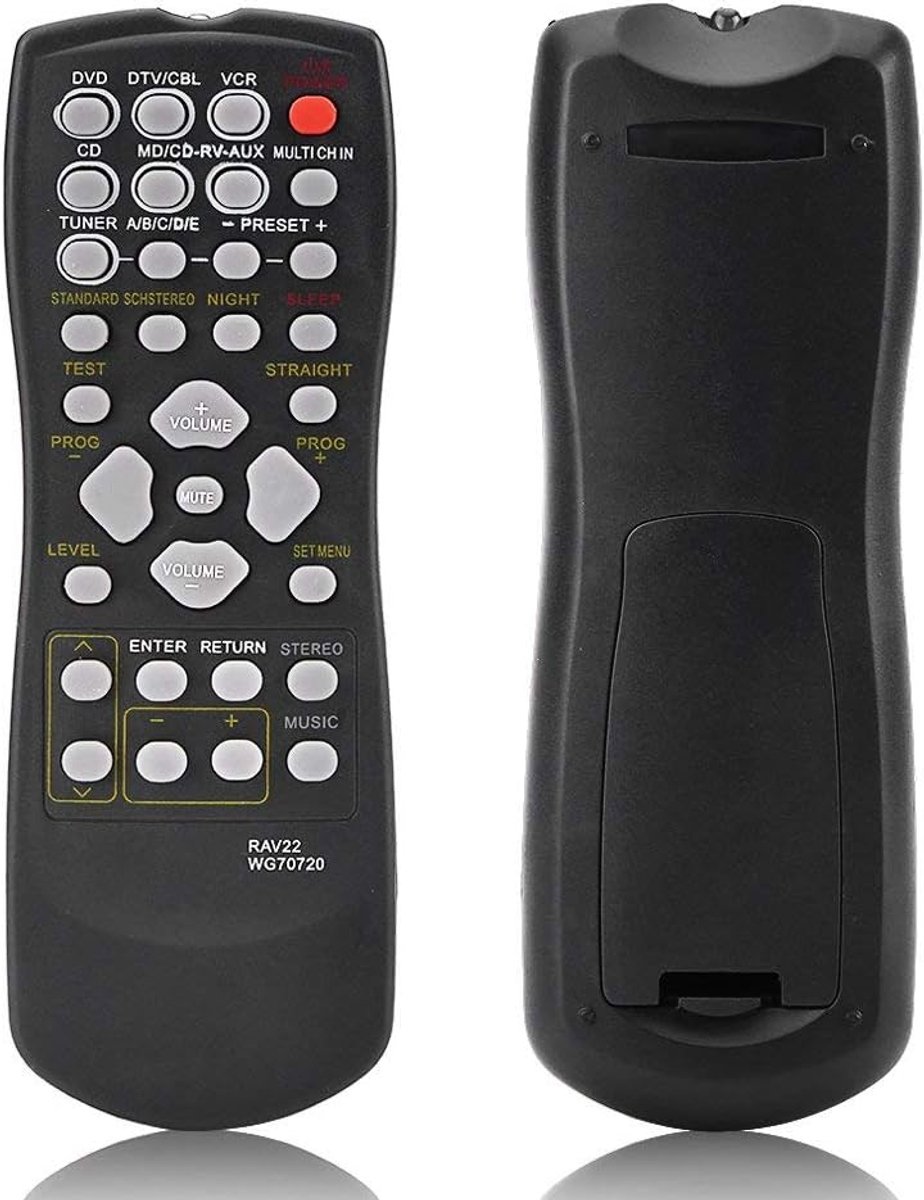 WG70720 afstandsbediening, vervangende afstandsbediening voor RX-V459 RX-V357 HTR5830 TV