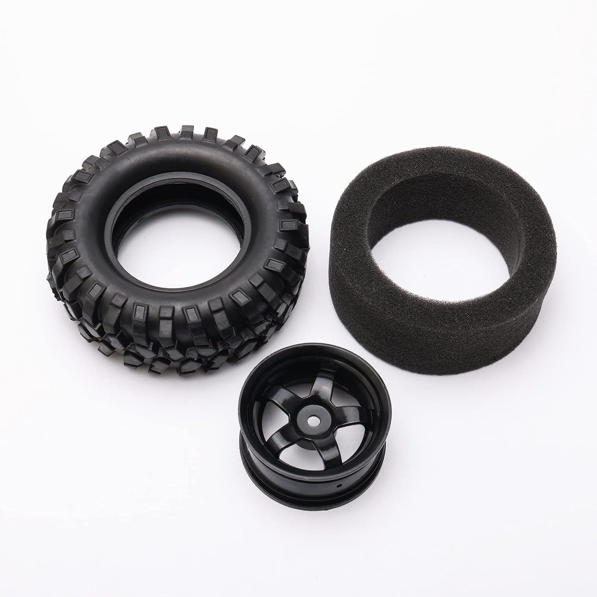 1:10 Buggy Rubberen Banden 5 Spaaks Velg 12 mm Hex Onderdelen voor HSP 1/10 Off-Road Pack van 4
