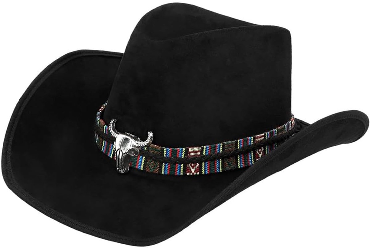 Cowboyhoed voor volwassenen, westernhoed voor carnavalskostuums, Mardi Gras en themafeesten