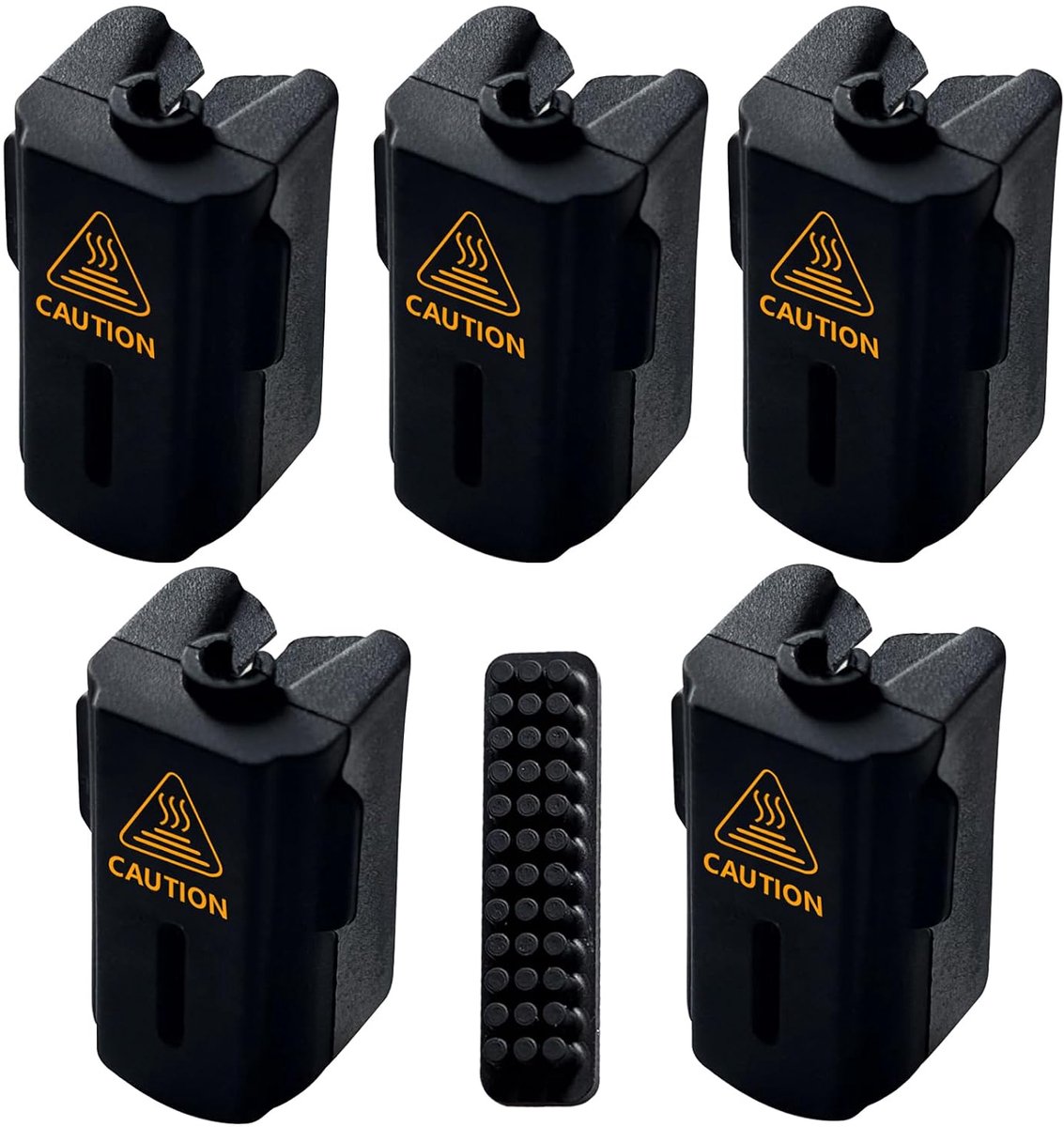 5 stuks SPARKX i7 siliconen hoezen en 1 stuk mondborstel extruder verwarmingsblok siliconen hoezen mondstuk reinigingsborstel voor Creality SPARKX i7 3D-printer accessoires