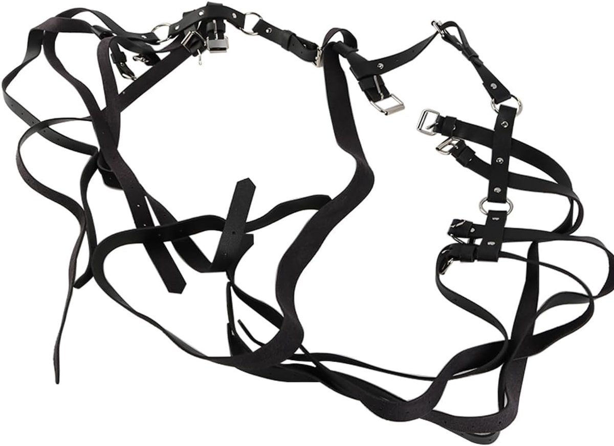 Jarretellegordel voor dames, sexy lingerie, punk leren jarretelles, tailleband en beenband