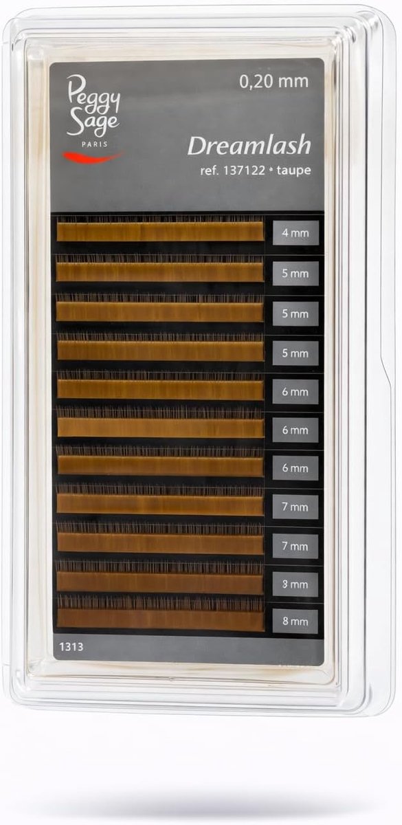 137122 Professional Eyebrow Eyelashes, Taupe, 0.20 x 4-5-6-7-8 mm - ShopVlot