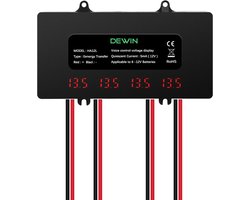 DEWIN Battery Balance, Equalizer, 48V, Digital Display, 4 x 12 V Battery Balance, for Lead Acid Lithium Battery - ShopVlot
