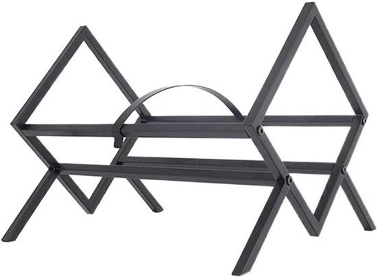 Cd-rek - Platenhouder - Voor het organiseren van muziekcollecties - Metalen desktopdesign - Klein - Eén kleur