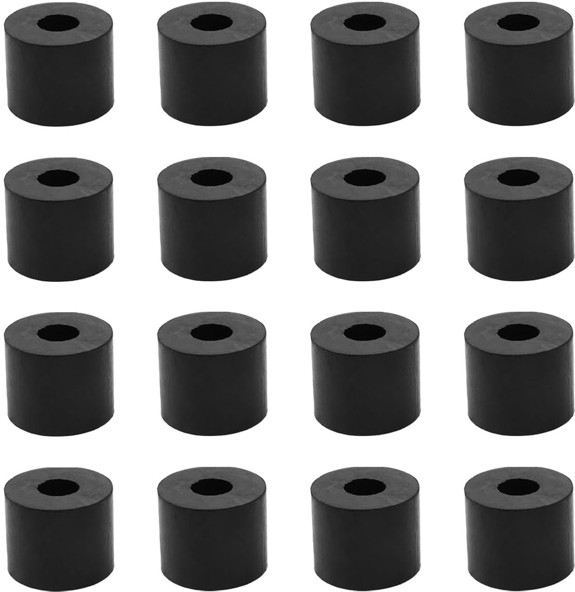 16 stuks rubberen afstandhouders, M10 kunststof afstandshulzen, 25 mm buitendiameter 10 mm binnendiameter 20 mm dikte afstandhouders kunststof voor huis auto accessoires, container