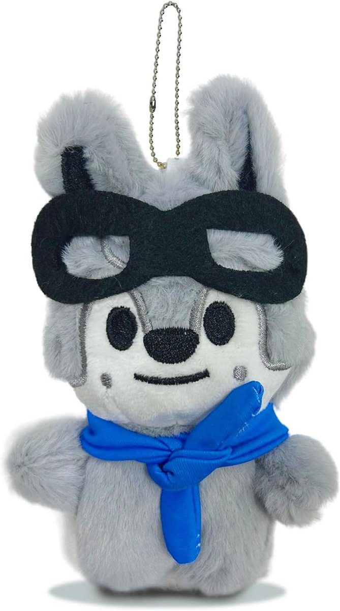 Pluche Sleutelhanger, 12 cm S-Kids Rugzakhanger, S-Kids Pluche Pop Sleutelhanger voor S-K-Z00 Fans （Lobo)