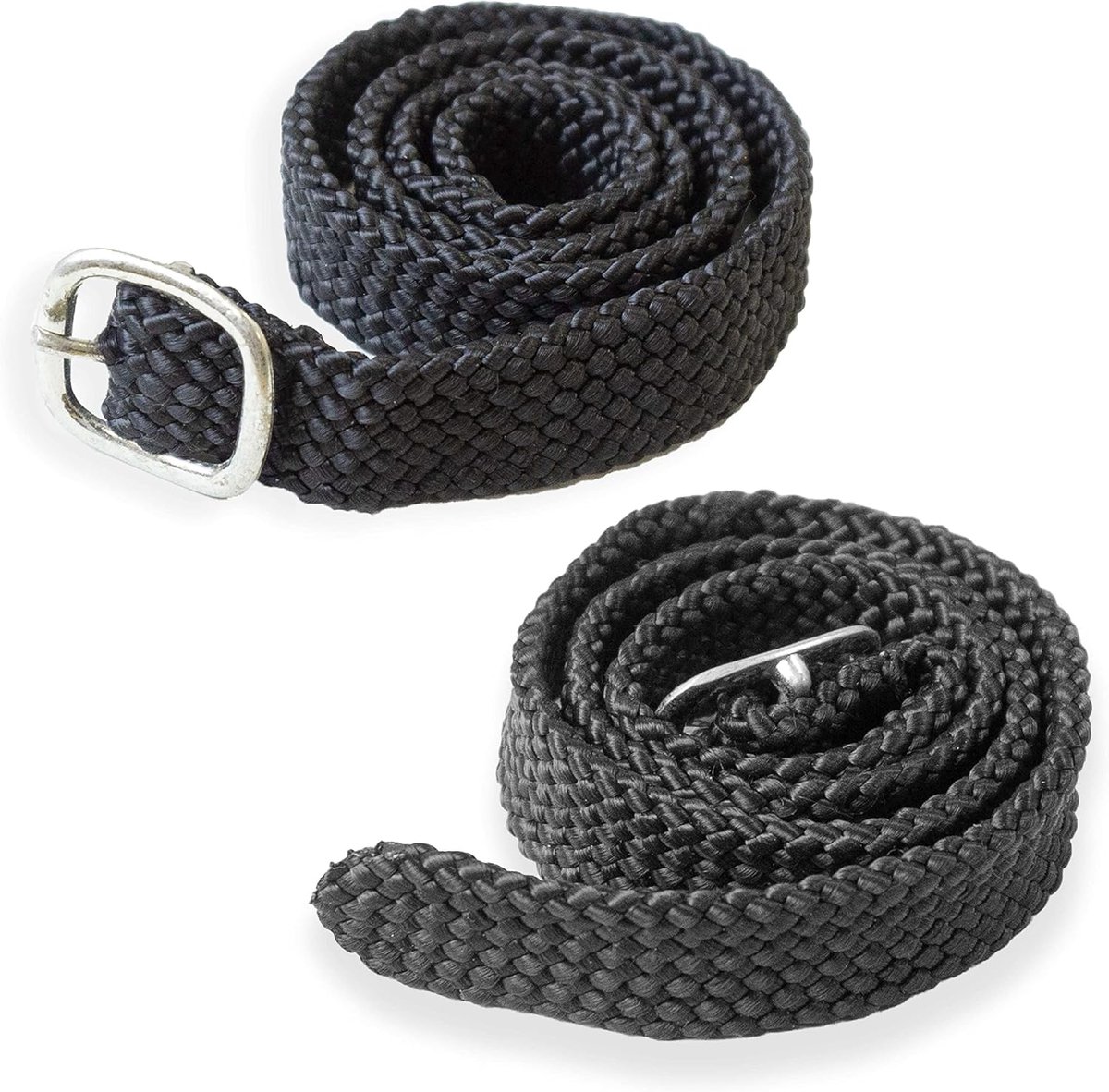 Pferdelinis Spur Belt in Black, Pack of 2 Spur Belts, Spare Belts, Adjustable Size, Perfect Fixation of Railways (3) - ShopVlot