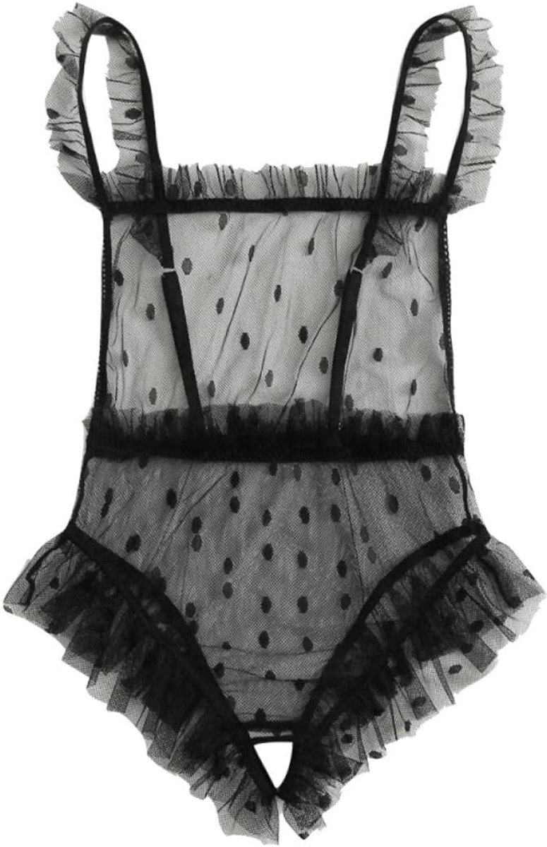 Sexy lingerie vrouwelijke kostuums transparante kanten dames jurken lingerie set