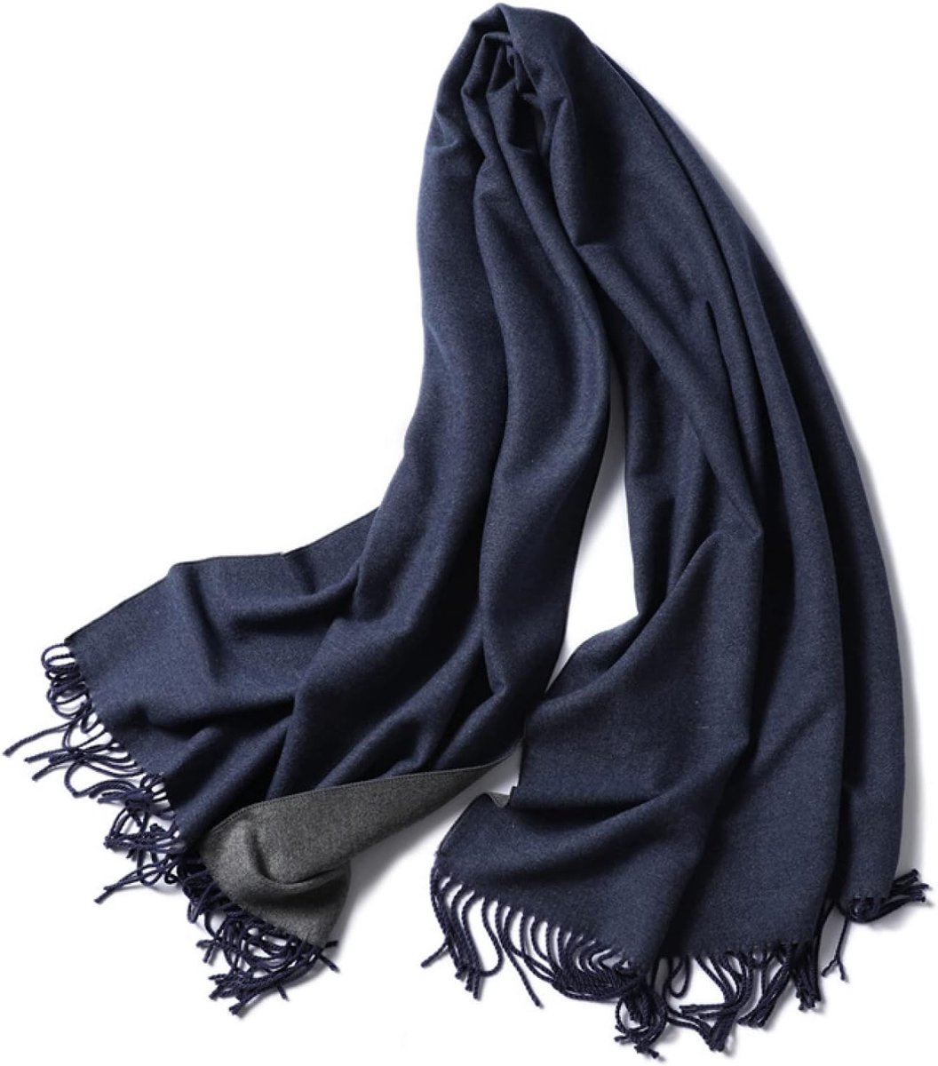 Damessjaal warme kasjmier sjaal winter sjaal wraps vrouwen dubbele kant pashmina solide deken stola's dame luxe sCA