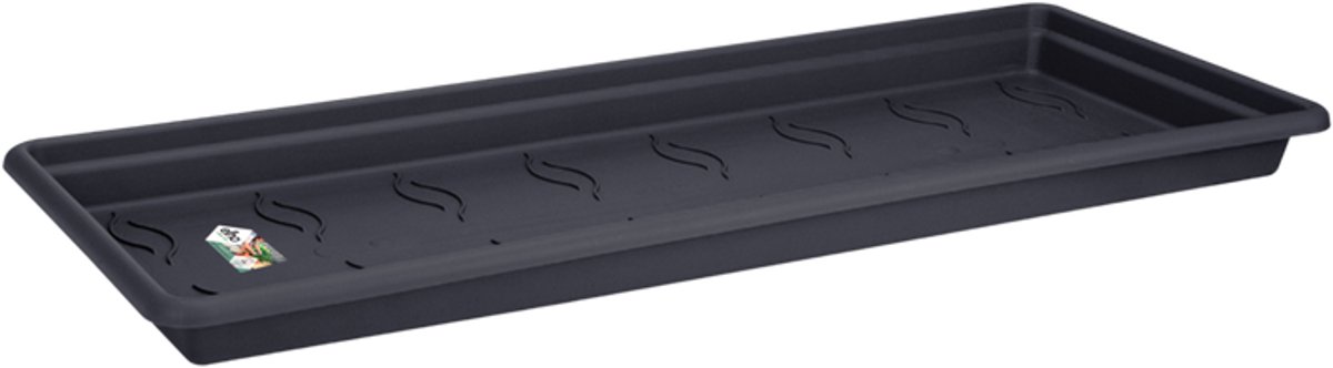 Elho Green Basics Garden Xxl Schotel 100 - Schotel voor Buitenaccessoires - Ø 89.5 x H 6.0 cm - Living black