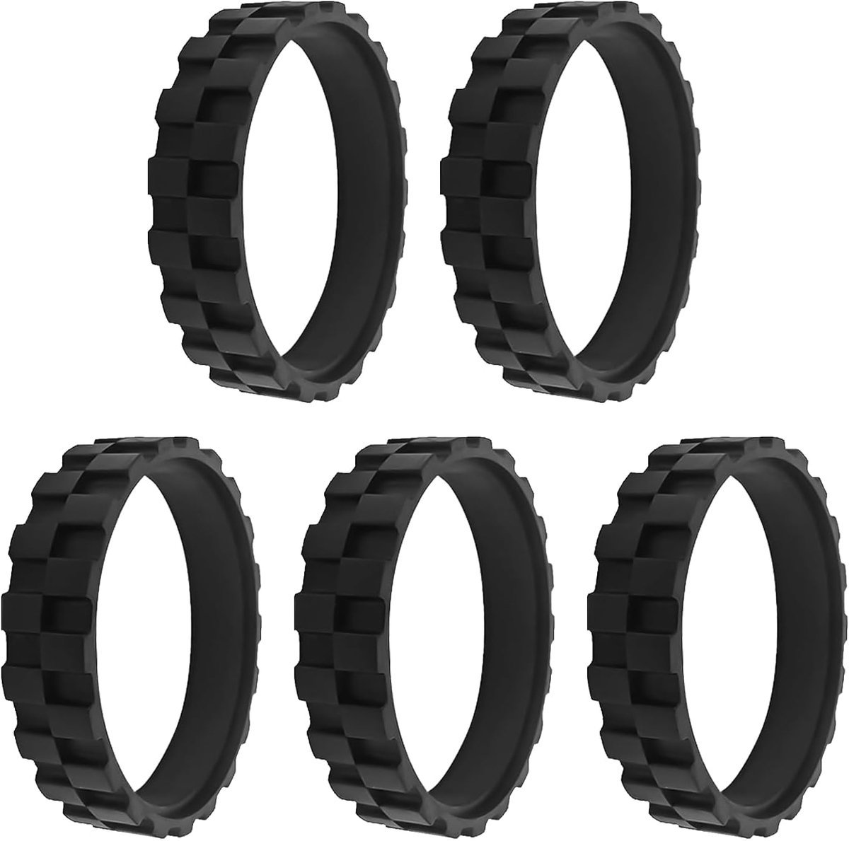 Robotstofzuiger wielen 6 cm - vervangende banden - silicone materiaal - betere grip en duurzaamheid - ShopVlot