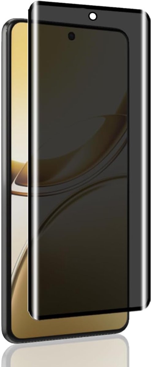 Privacy screenprotector voor VIVO V50 voor gehard glas, volledige afdekking, krasbestendig, luchtbelvrij, anti-spionage screen protector voor VIVO V50