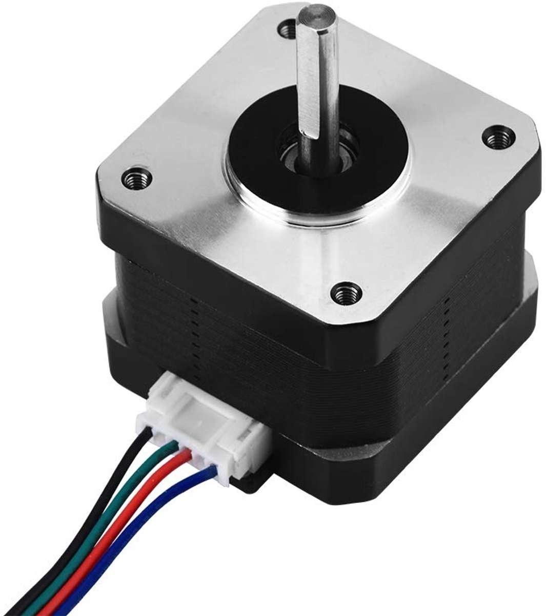 42BYGH34, bipolaire 4-afleidingen 12V 1.3A 0.30Nm stappenmotor met connectorkabel, 1,8 graden staphoek, stappenmotor voor 3D-printer