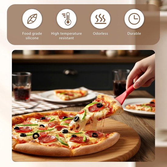 3 stuks siliconen pannenkoekenspatel, siliconen spatel, spatel, siliconen keukenspatel voor anti-aanbakkookgerei, multifunctionele keukenhulp voor koken, bakken, pannenkoeken — afbeelding 4