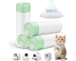 80 Kattenbakzakken voor Litter-Robot 3/4, Trekkoord