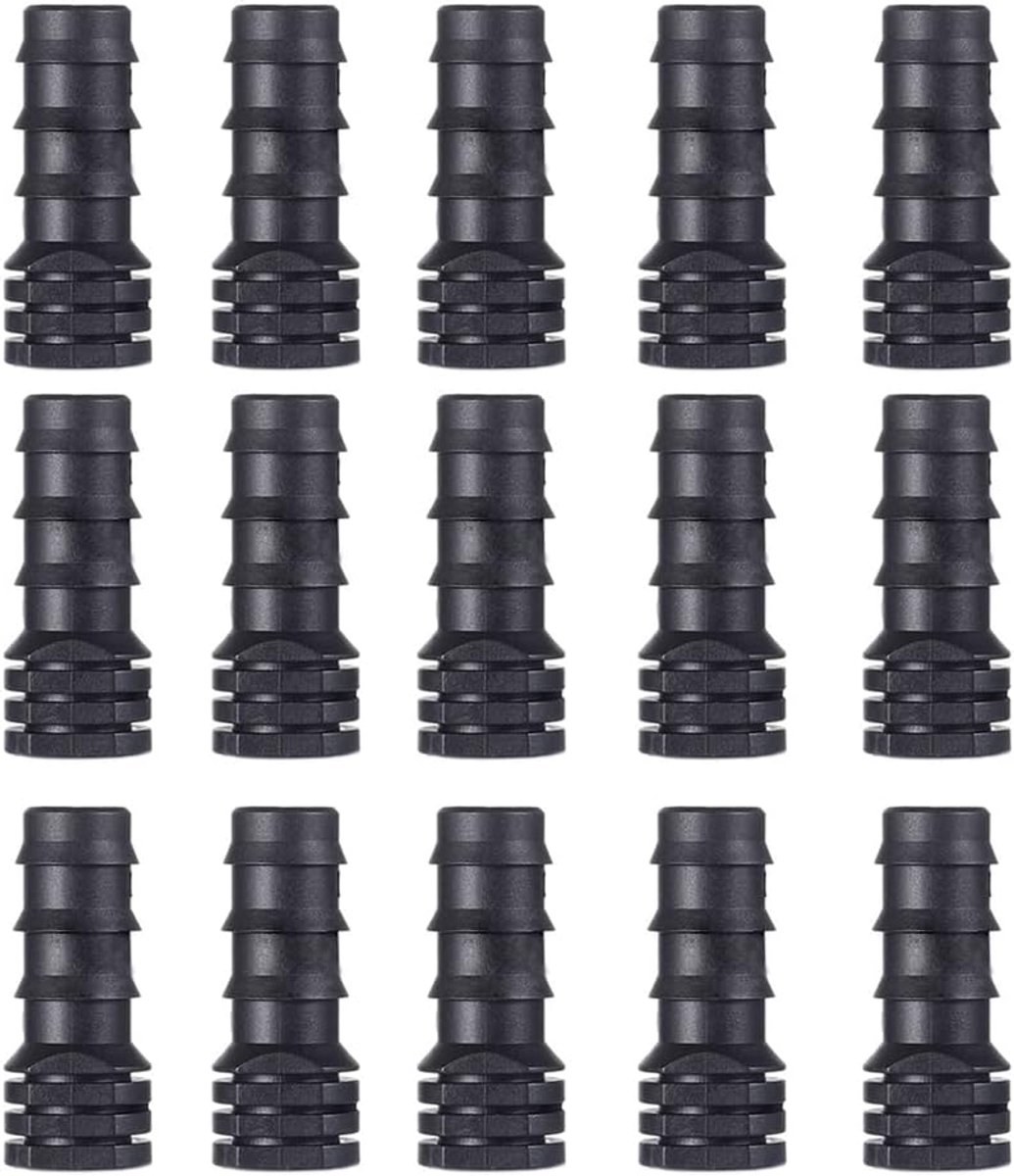 50 Stuks 1/2 Inch Druppelirrigatie Tuin Soaker Slang End Stop Plug voor 16mm/17mm .600 "ID Druppelslang Sluiting Goof Gat Plugs Irrigatie Stopper
