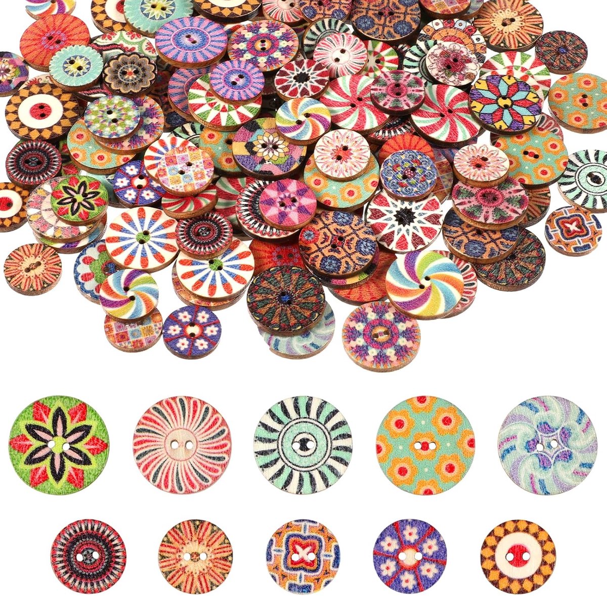 Knopen 15/20 mm knopen voor vesten knopen vintage houten knopen voor vesten kleding decoratie DIY naaien knutselen