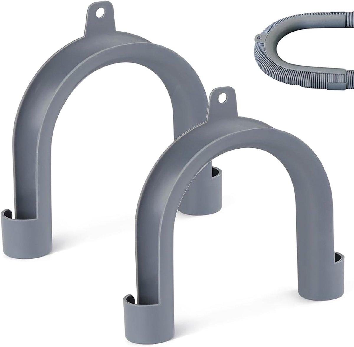 2 stuks slanghouders voor wasmachine, U-vorm, universele adapter voor afvoerbuis voor wasmachine en vaatwasser