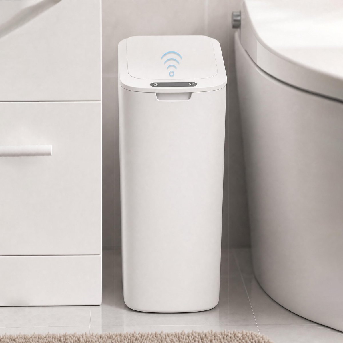 SnelShoppen - Automatische Vuilnisemmer met Sensor - 25 Liter Elektrisch, Soft-Close Deksel, Contactloze Afvalemmer van Kunststof voor Keuken en Feest