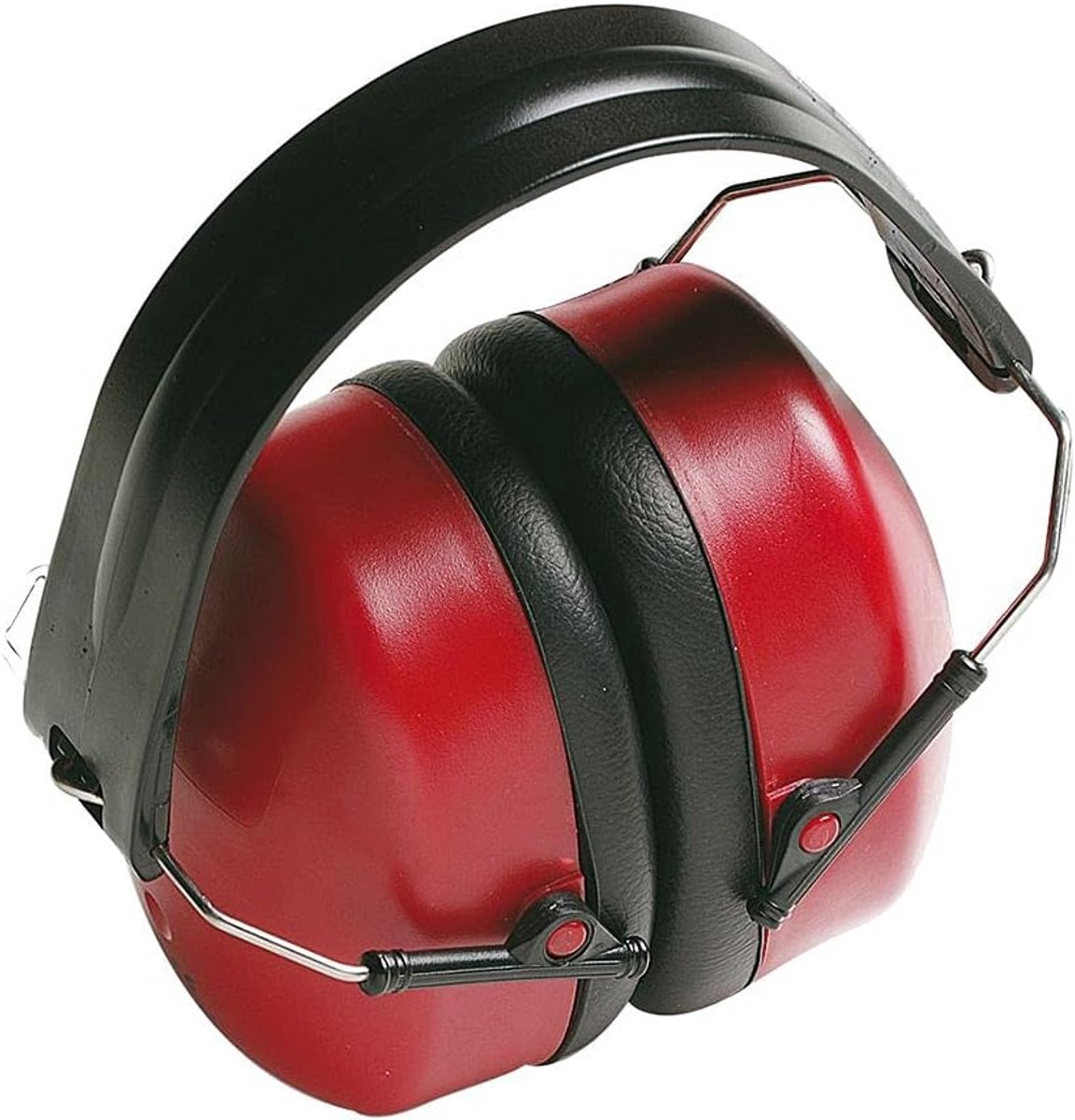 SnelShoppen - Opvouwbare Hoofdtelefoon - Gehoorbescherming voor Medium tot Hoge Geluidsniveaus - 30 dB - Lichtgewicht Rood Polypropyleen - Comfortabel