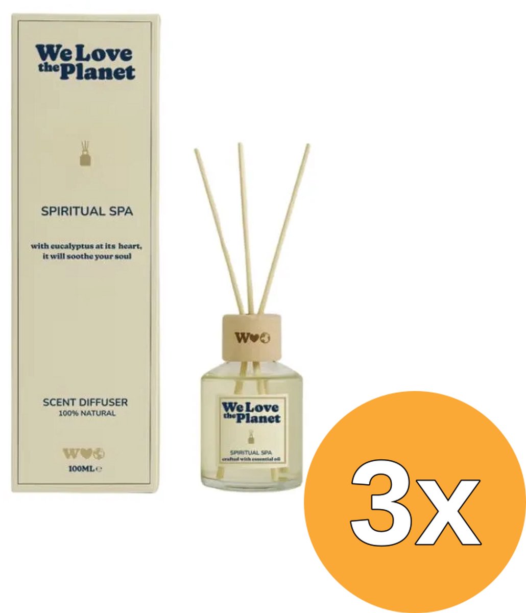 3x We Love The Planet Scent Diffuser - Spiritual Spa (250 ml)