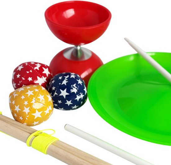 Acrobat Jongleerset Junior 3-delig - Diabolo, Jongleerbord, Jongleerballen — cadeau in Spellen & Speelgoed - foto 4