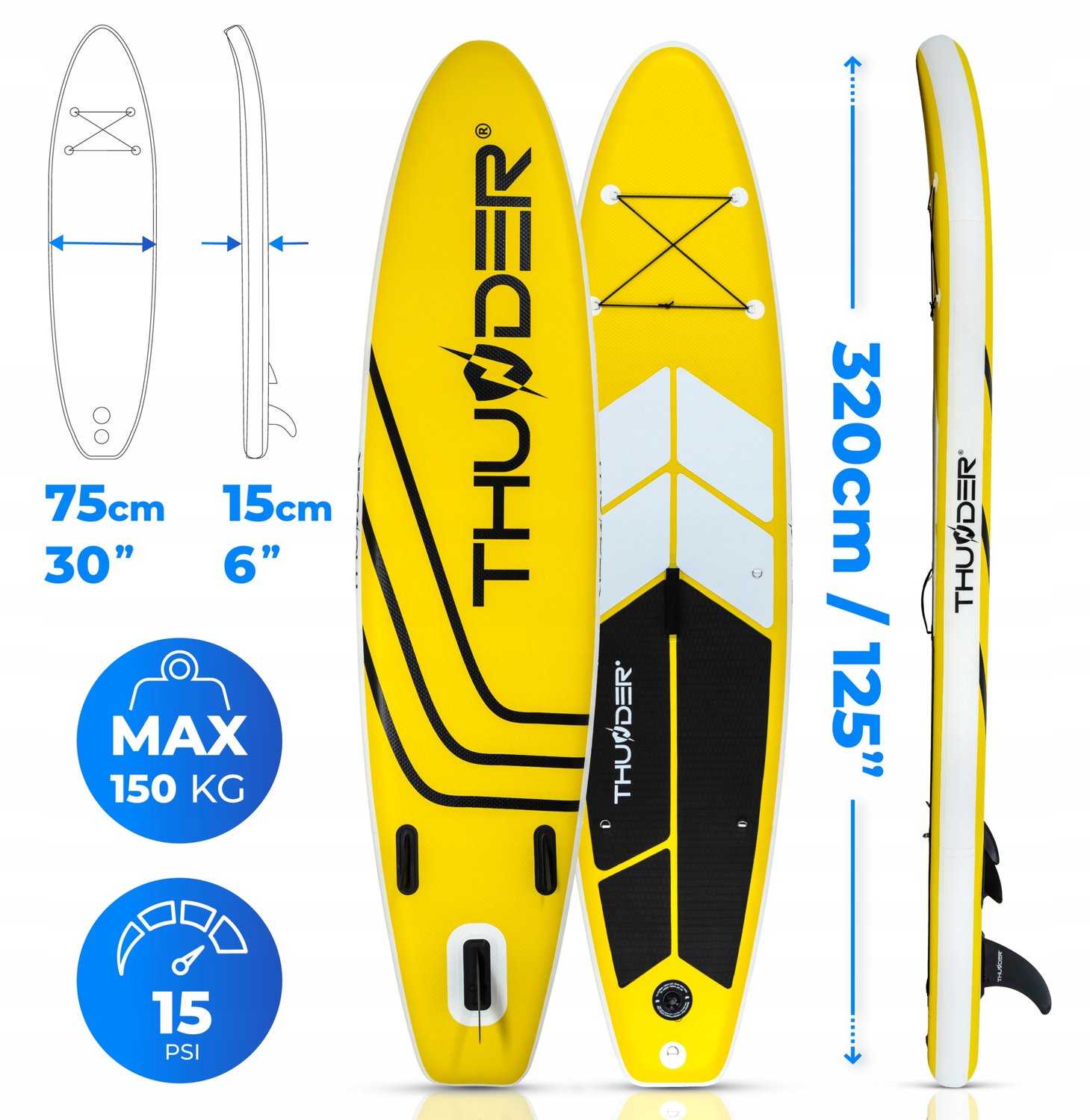 Opblaasbare SUP Board 320cm met Stoel & Peddel Set