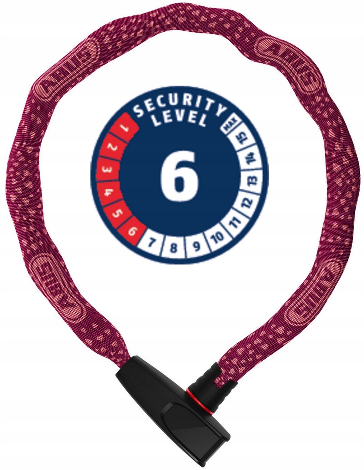 Fietsslot ABUS Kettingslot - Catena 6806K - Security level 6 - blauw - 85 cm - Geschikt voor elektrische fietsen en stadsfietsen